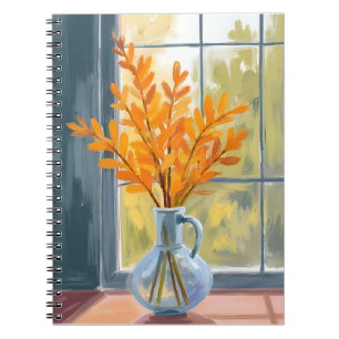 Herfst Bloem Vaas Aquarel Notitieboek