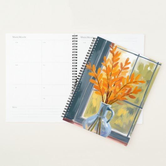 Herfst Bloem Vaas Aquarel Planner (Display)