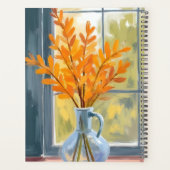 Herfst Bloem Vaas Aquarel Planner (Achterkant)