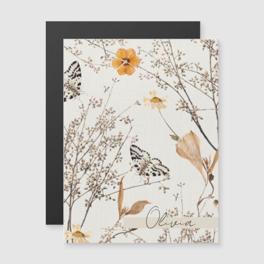 Herfst Bloem Vlinder (Voorkant / Achterkant)