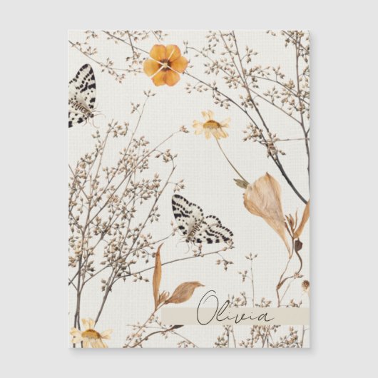 Herfst Bloem Vlinder (Voorkant)