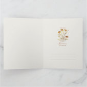 Herfst Bloem Vlinder Bedankkaart (Binnen)