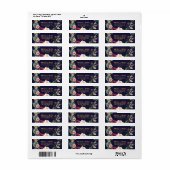 Herfst Bloemachtig Huwelijk Retouradres Label (Full Sheet)