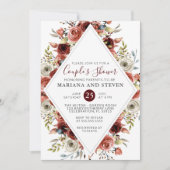 Herfst Bloemachtige Baby Shower Kaart (Voorkant)