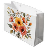 Herfst bloemboeket cadeautas (Achterkant Gekanteld)