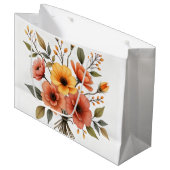 Herfst bloemboeket cadeautas (Voorkant Gekanteld)