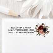 Herfst bloemboeket Halloween bruiloft retour Etiket (Insitu)