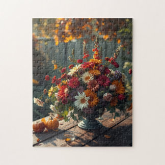 Herfst bloemboeket legpuzzel