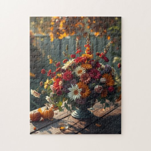 Herfst bloemboeket legpuzzel (Verticaal)