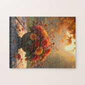 Herfst bloemboeket legpuzzel (Horizontaal)