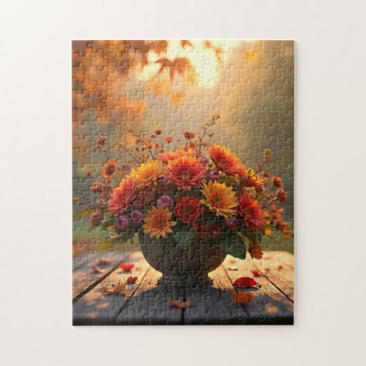Herfst bloemboeket legpuzzel (Verticaal)