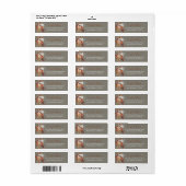 Herfst bloemboeket op grijze label (Full Sheet)