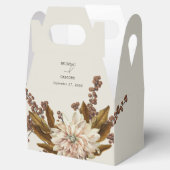 Herfst Bloemen Aardse Tonen Waterverf Herfstbruilo Bedankdoosjes (Geopend)