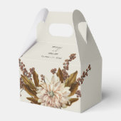 Herfst Bloemen Aardse Tonen Waterverf Herfstbruilo Bedankdoosjes (Voorkant Zijde)