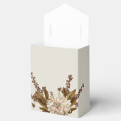 Herfst Bloemen Aardse Tonen Waterverf Herfstbruilo Bedankdoosjes (Geopend)