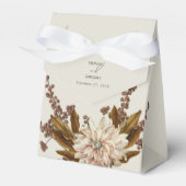 Herfst Bloemen Aardse Tonen Waterverf Herfstbruilo Bedankdoosjes (Voorkant Zijde)