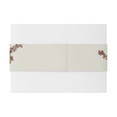 Herfst Bloemen Aardse Tonen Waterverf Herfstbruilo Uitnodigingen Wikkel (Achterkant Voorbeeld)