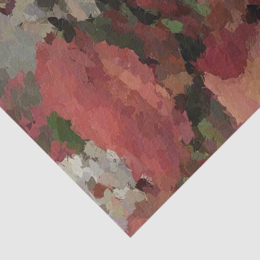 Herfst Bloemen Abstract weefsel papier (Detail)