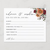 Herfst Bloemen Advies en Wensen Vrijgezellenfeest  (Voorkant)