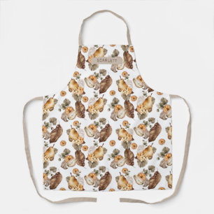 Herfst Bloemen All-Over Print Schort