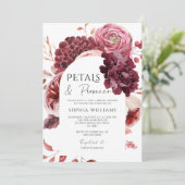 Herfst Bloemen Arch Petals & Prosecco Vrijgezellen Kaart (Staand voorkant)