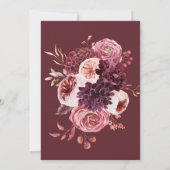 Herfst Bloemen Arch Petals & Prosecco Vrijgezellen Kaart (Achterkant)