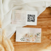 Herfst Bloemen Baby shower Gift Registry QR Code Informatiekaartje