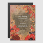  Herfst Bloemen Bewaar de datum Magnetische Kaart (Voorkant / Achterkant)