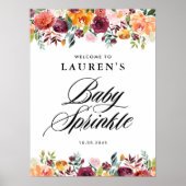 Herfst Bloemen Bloemen Bloemen Baby Sprinkle Welko Poster (Voorkant)