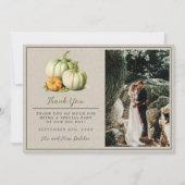 Herfst Bloemen Bloemen Bloemen Herfst Groen Sinaas Bedankkaart (Voorkant)