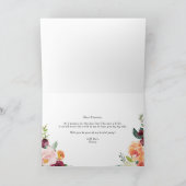 Herfst Bloemen Bloesems Zal Jij Mijn Bloemenmeisje Kaart (Binnen)