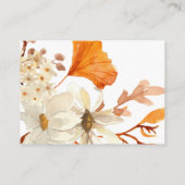 Herfst Bloemen Boeken voor Baby Kaart (Achterkant)