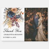 Herfst Bloemen Boeket bruiloft Dank u Magneet (Voorkant)