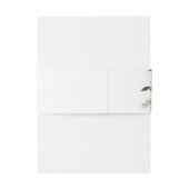 Herfst Bloemen Boeket Herfst Huwelijk Monogram Uitnodigingen Wikkel (Achterkant Voorbeeld)