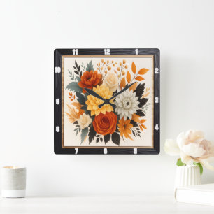 Herfst Bloemen Boeket Natuur Vierkante Klok