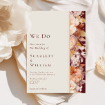 Herfst Bloemen Bourgogne Cream Modern We Do Weddin Kaart<br><div class="desc">Deze herfst bloemenbordeaux creme modern doen we bruiloft uitnodiging ontwerp is een dromerig ensemble dat de essentie van charme en moderne elegantie belichaamt. Herfst Met herfstbloemen en bladeren in herfstkleuren, geaccentueerd met gouden geometrische randen, biedt ons ontwerp een eenvoudige maar fascinerende esthetiek die perfect is voor uw zomer- of zomerviering....</div>
