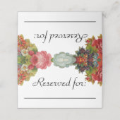  Herfst bloemen Bourgogne, voorbehouden voor bruil Plaatskaartje (Buitenkant ongevouwen)