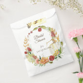 Herfst Bloemen Bourgogne Witte Pompoen Vrijgezelle Bedankzakje (Gezegeld)