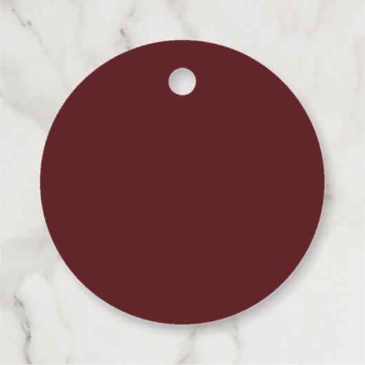 Herfst Bloemen Bourgondië Cream Bruiloft Dank u Bedankjes Labels (Achterkant)