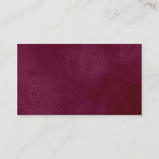 Herfst Bloemen Bourgondië waterverf luier verloska Informatiekaartje (Achterkant)