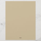 Herfst Bloemen Briefpapier Briefhoofd (Achterkant)