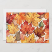 Herfst Bloemen Bruids Tea Party Kaart (Achterkant)