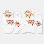 Herfst Bloemen Bruiloft Bedankdoosjes (Ongevouwen)