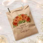 Herfst Bloemen Bruiloft Feest Bedankzakje (Geknipt)