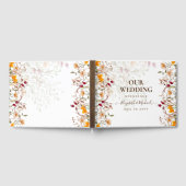 Herfst Bloemen Bruiloft Gastboek Gastenboek (Volledig)