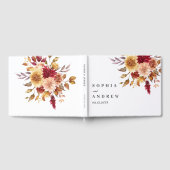 Herfst Bloemen Bruiloft Gastenboek (Volledig)