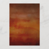 Herfst Bloemen Bruiloft Informatie Behuizing Kaart (Achterkant)