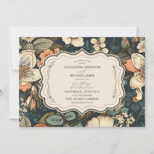  Herfst Bloemen bruiloft Kaart (Voorkant)