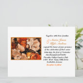 herfst bloemen bruiloft uitvinding kaart (Staand voorkant)