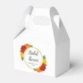 Herfst Bloemen Bruiloftsborrel Bedankdoosjes (Voorkant Zijde)
